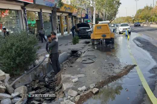 آغاز عملیات مرمت آبروهای مسیر جاده باسمنج