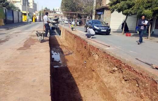 آغاز فاز پنجم پروژه احداث کانال آب‌های سطحی کوی انقلاب