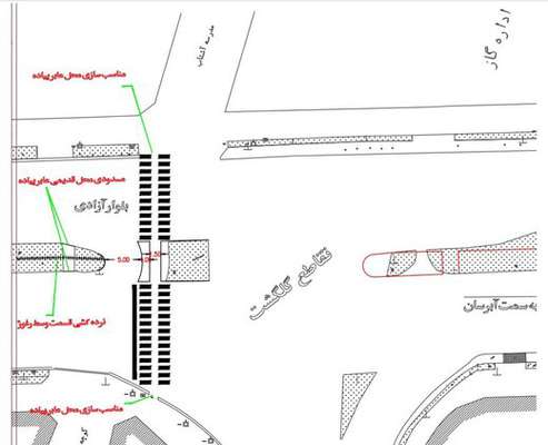 آماده سازی طرح اصلاح هندسی تقاطع گلگشت