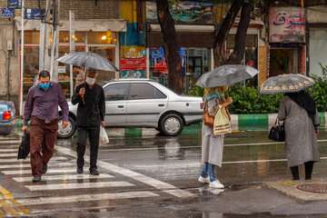 پیش‌بینی ادامه بارش باران و کاهش دما تا روز یکشنبه