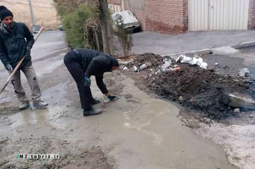 اصلاح و مرمت پل کوی شبنم زعفرانیه