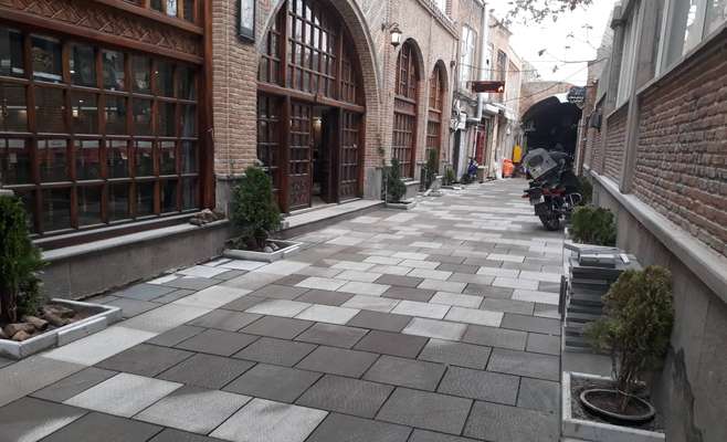 تکمیل سنگفرش پامبوقچی بازار(بازار پنبه فروشان)