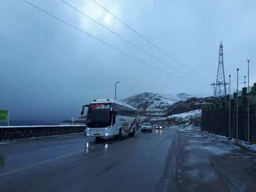 بارش برف در مناطق کوهستانی استان تهران