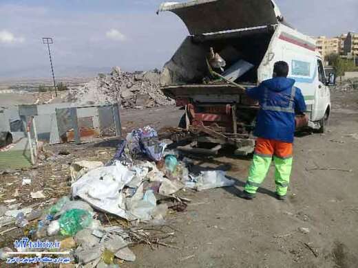 جمع آوری بیش از ۳۰ هزار تن زباله و پسماند در جنوب غرب تبریز