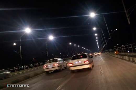 تعویض روشنایی پل روگذر پیشقدم به چراغ‌های جدید LED