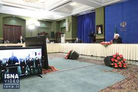 ویدئو / افتتاح ویدئوکنفرانسی آزادراه غدیر توسط رئیس‌جمهور