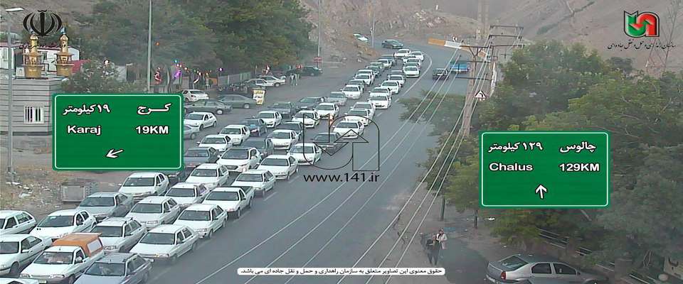 حجم بالای خودرو‌ها در مبادی ورودی به تهران + تصاویر