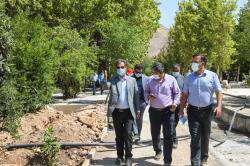 شهردار شیراز از روند اجرایی پروژه باغ ایرانی بازدید کرد