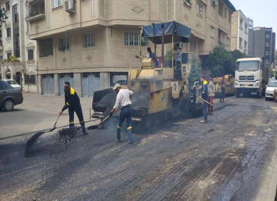 آسفالت 2350 متر مربع از خیابان حافظ