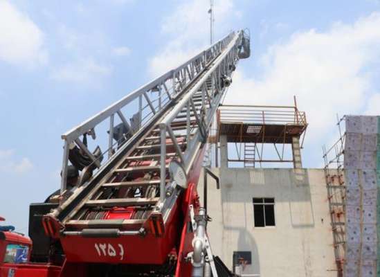 ماشین نردبان 33 متری آتش‌نشانی ساری ، بازسازی و به چرخه عملیات برگشت