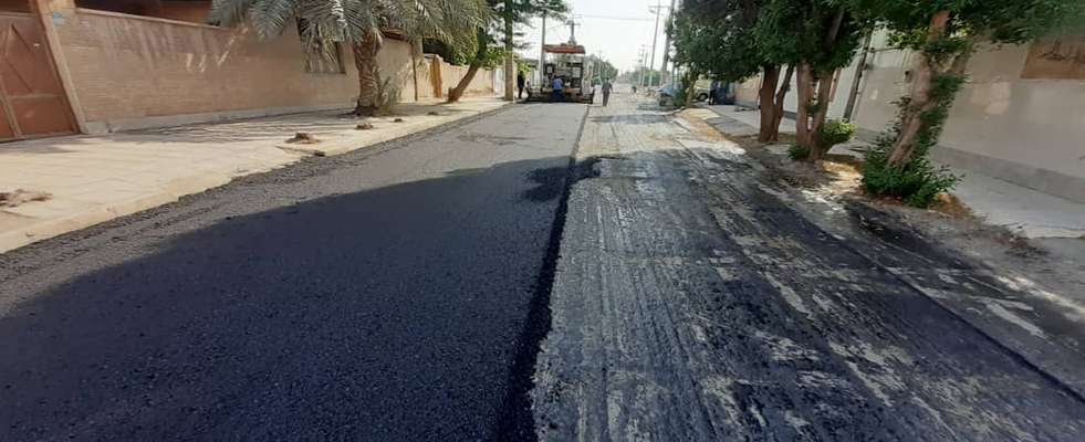 آغاز عملیات اجرایی پروژه آسفالت معابر کوی محرزی به طول 3 کیلومتر توسط شهرداری خرمشهر