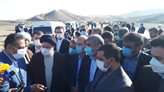بازدید رئیس جمهور از طرح شبکه آبیاری و زهکشی خداآفرین در استان اردبیل