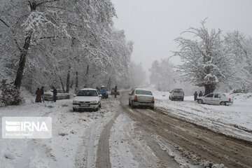 باران و برف در جاده‌های چند استان