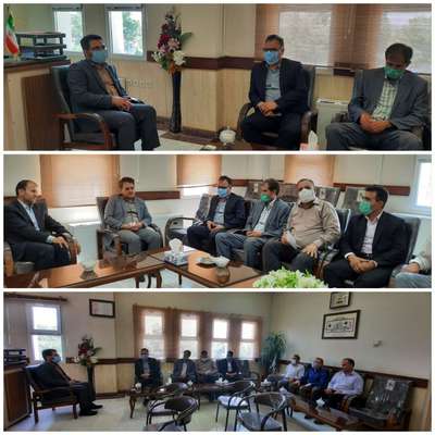 دیدار شهردار و نائب رئیس شورای شهر با  رئیس دادگستری و دادستان شهرستان پارس‌آباد