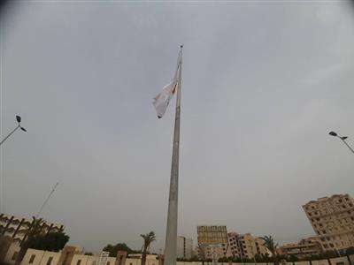 پرچم شرکت برق منطقه‌ای خوزستان در ساختمان جدید این شرکت برافراشته شد