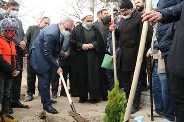 مراسم روز درختکاری ایران سرسبز ایران قوی