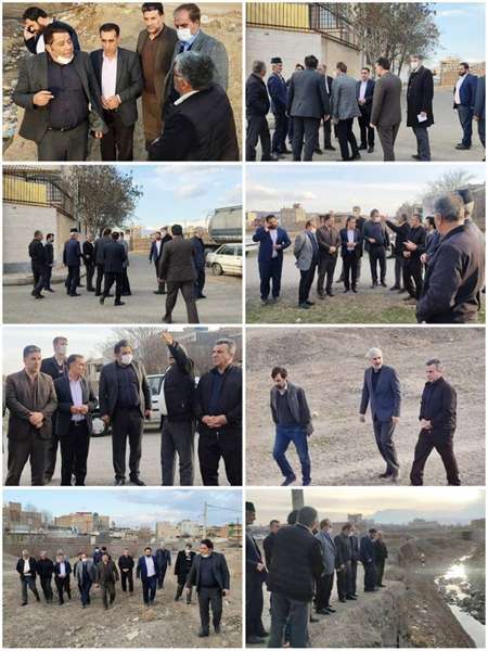 بازدید اعضای کمیسیون عمران شورای اسلامی شهر خوی به ریاست مهندس صادق نژاد