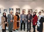 مدیر ارتباطات و امور بین‌الملل شهرداری ارومیه از نمایشگاه "سیاه-سفید-خاکستری" بازدید کرد