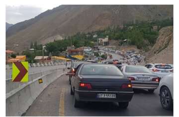 ترافیک در جاده‌های مازندران پرحجم و سنگین شد