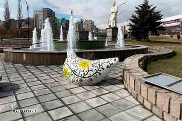 ایجاد مناظر زیبای بهاری با راه‌اندازی آبنماهای حوزه شهرداری منطقه ۲ تبریز