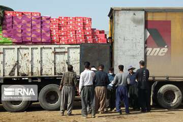 بیش از ۶۰ هزار تن کالا از پایانه های مرزی خوزستان ترانشیپ شد