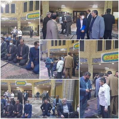 حضور مسئولین محترم شهرستانی در مسجد امام علی(ع) و رسیدگی به مشکلات همشهریان