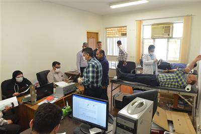استقبال پرشور کارکنان برق منطقه‌ای خوزستان از طرح اهدای خون