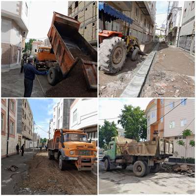اجرای پروژه های عمرانی در نقاط مختلف از سطح شهر