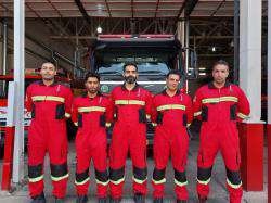 ​دومین تیم امدادی و واکنش سریع سازمان آتش‌نشانی شهرداری شیراز به آبادان