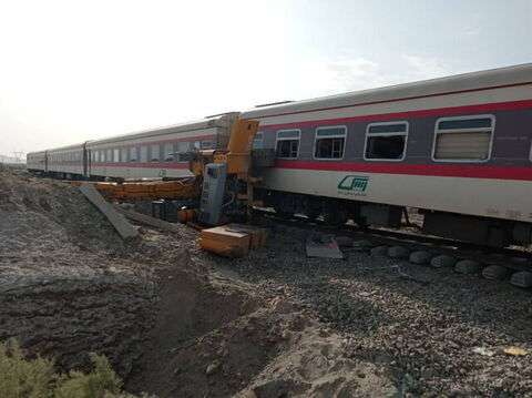 Train accident along Mashhad-Yazd Railroad