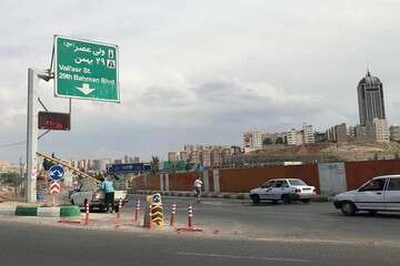 روزشمار پروژه میدان شهید فهمیده نصب شد/ ۲۱۰ روز تا اتمام روگذرهای شمالی و جنوبی