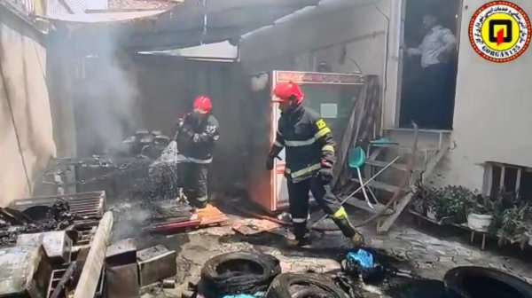 آتش سوزی کارگاه پخت کیک و شیرینی توسط آتش نشانان شهرداری گرگان مهار شد