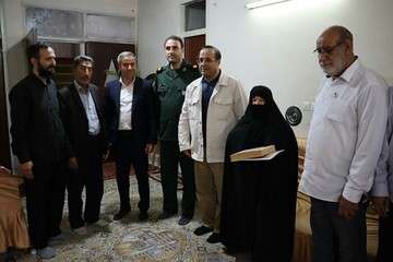 دیدار شهردار منطقه ۶ تبریز با خانواده شهید والامقام «جواد فلاح خطیبی»
