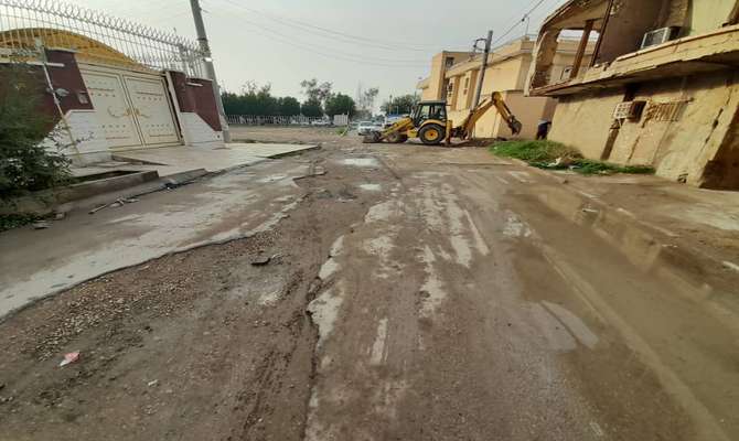 خیابان شهید فهمیده جهت اجرای عملیات آسفالت توسط شهرداری خرمشهر زیرسازی شد