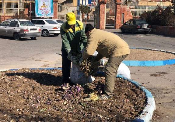 حوزه فضای سبز تبریز به استقبال بهار رفت