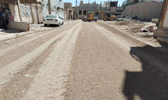 شهرداری خرمشهر عملیات زیرسازی و آسفالت معابر منتهی به بازار صفا را آغاز کرد
