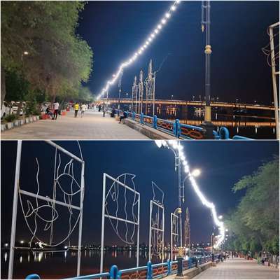 آغاز تامین روشنایی پیاده رو بلوار ساحلی امام (ره) توسط شهرداری خرمشهر