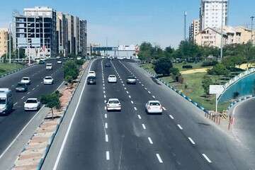 آغاز خط کشی محوری معابر اصلی شرق تبریز در سال جدید