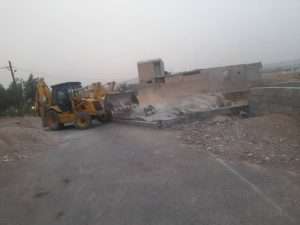 تخریب ساخت و ساز غیر مجاز در ناحیه دو معاونت خدمات شهری شهرداری شوشتر