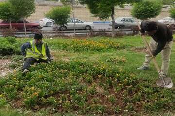 پاکسازی، اصلاح و ساماندهی مقابل پارک باغلارباغی