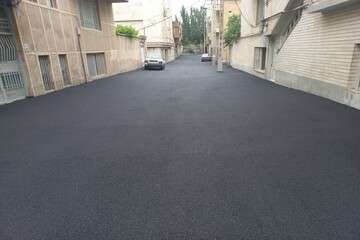 اتمام عملیات آسفالت ریزی کوچه هاتف در خیابان ششگلان