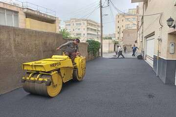 توزیع ۲۲۰ تن آسفالت طی هفته گذشته در حوزه شهرداری منطقه ۸