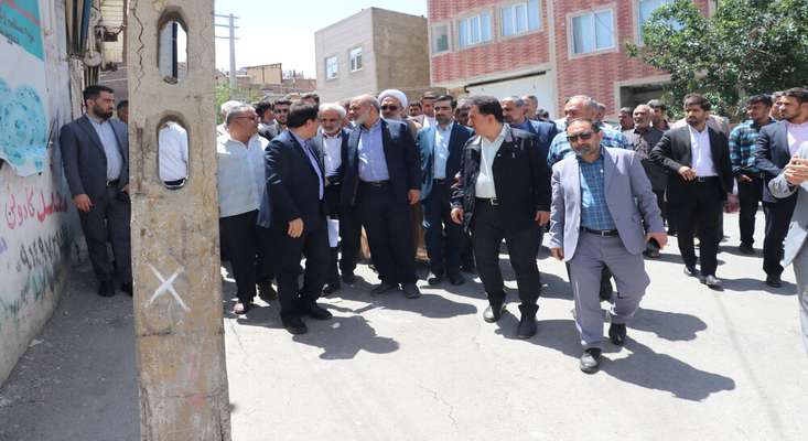 بازدید وزیر کشور از بزرگترین پروژه ساماندهی حاشیه نشینی تبریز
