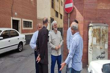 بررسی مشکلات کوی پای چراغ ششگلان با حضور شهردار منطقه ۱۰