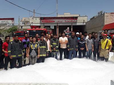 دوره آموزشي آتش نشانان داوطلب قزوين برگزار شد