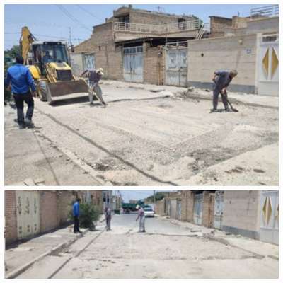آغاز عملیات اجرایی زیرسازی و آسفالت خیابان شاهپسند توسط شهرداری خرمشهر