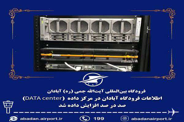 افزایش ظرفیت فضای ذخیره در واحد AFTN فرودگاه آبادان