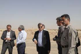 بازدید مدیران ارشد سازمان حفاظت محیط زیست کشور از دشت سجزی در  شرق اصفهان