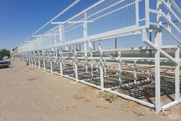 بازسازی و اصلاح نواقص زمین ورزشی پارک صنعت قراملک