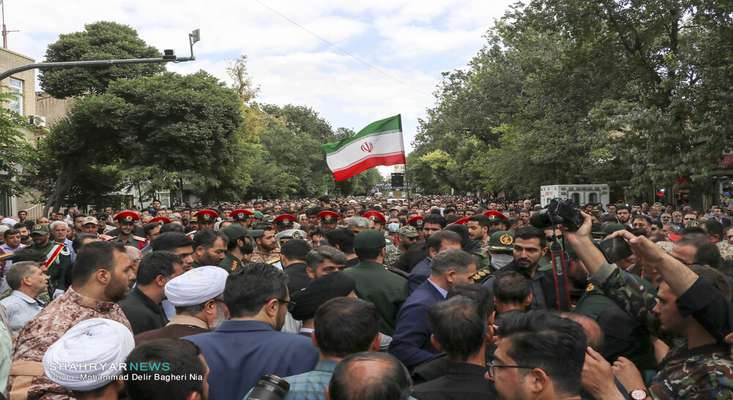 پیکر مطهر شهید «امیر حسین‌پور» در تبریز تشییع شد